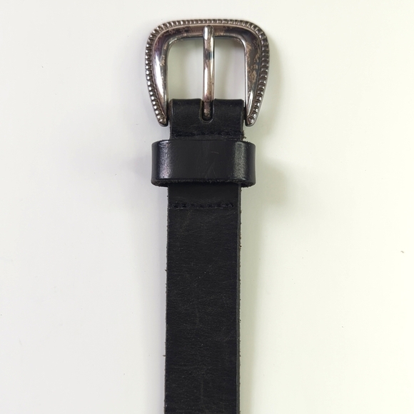 Relic 90's Vintage Motif Square Concho & Woven Genuine Leather Belt Black Large - Picture 5 of 8